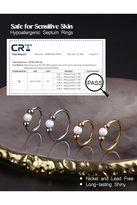 GHRTGR-16G/18G/20G Surgical Steel Nose Rings Hoops Women Hypoallergenic Septum Rings Hinged Clicker for Helix Daith Tragus Rook Conch Lip Ring Hoop Cartilage Earring Body Piercing Jewelry 8mm/10mm