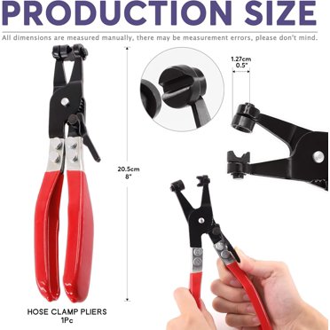 Flat Band Ring Type Hose Clamp Pliers – Car Water Pipe Removal Tool – Made In USA
