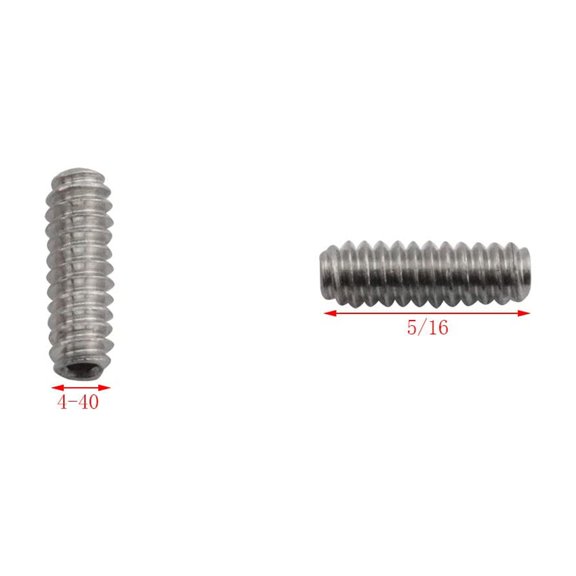 GHRTGR-25pcs 4-40 x 5/16" Stainless Steel Allen Head Hex Hexagon Socket Set Screws Cup Point with Hex Key Wrench