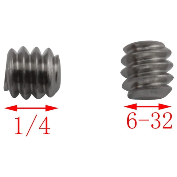 GHRTGR-25pcs 6-32 x 1/8" Stainless Steel Allen Head Hex Hexagon Socket Set Screws Cup Point with Hex Key Wrench