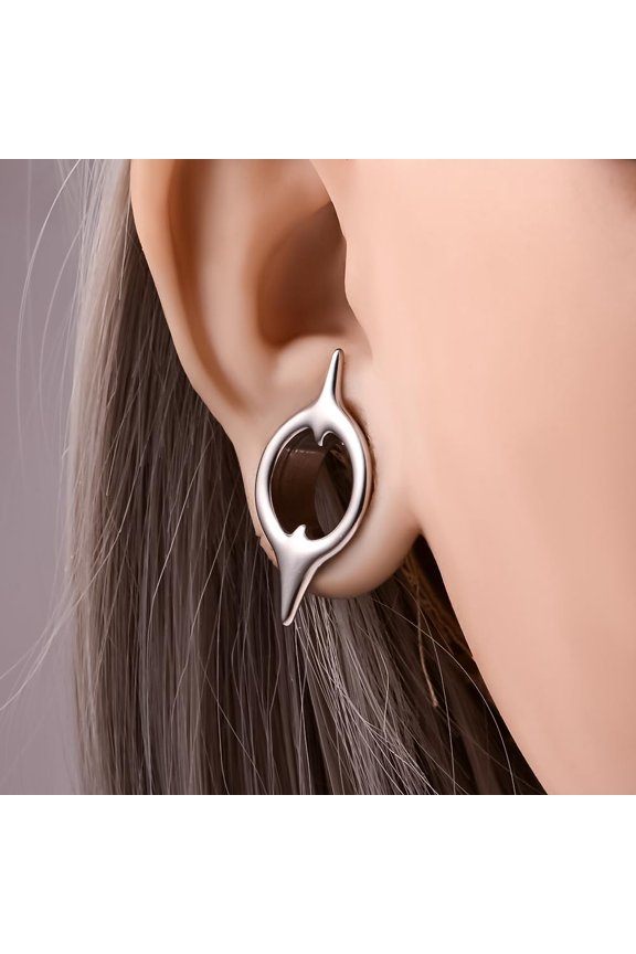 GHRTGR-2PCS Ear Gauges Monster Tongue Ear Tunnels Gauges for Ears 316L Stainless Steel Tunnels Plugs Stretcher Expander Piercing Body Jewelry
