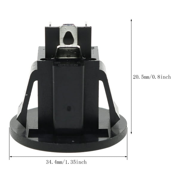 GHRTGR-2pcs 3Pin Power Outlet Socket Jack Connector Round US Type Industrial Plug Panel Mount Outlet Power Socket 15A 250V Universal Electrical AC Power Socket