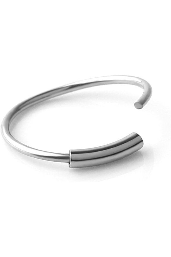 GHRTGR-316L Surgical Steel Seamless Continuous Hoop Rings Nose Eyebrow Tragus Lip Ear Ring BCR 22 Gauge 8MM,10MM