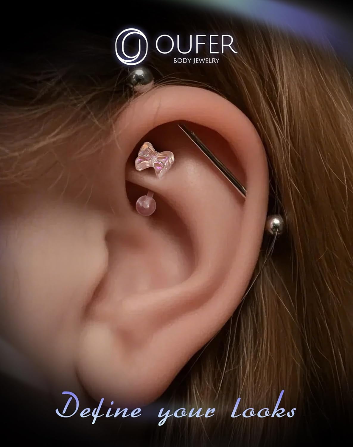 Tragus Plastic Daith Piercing GHRTGR-3PCS Rook Piercing Jewelry, Plastic  Piercings For Surgery
