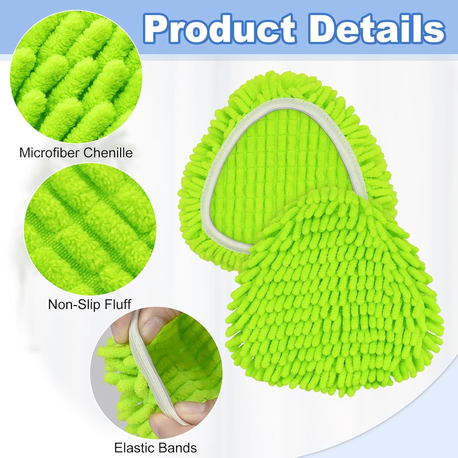 GHRTGR-6 Pack Mop Head Replacement Compatiable with Ocedar EasyWring ...