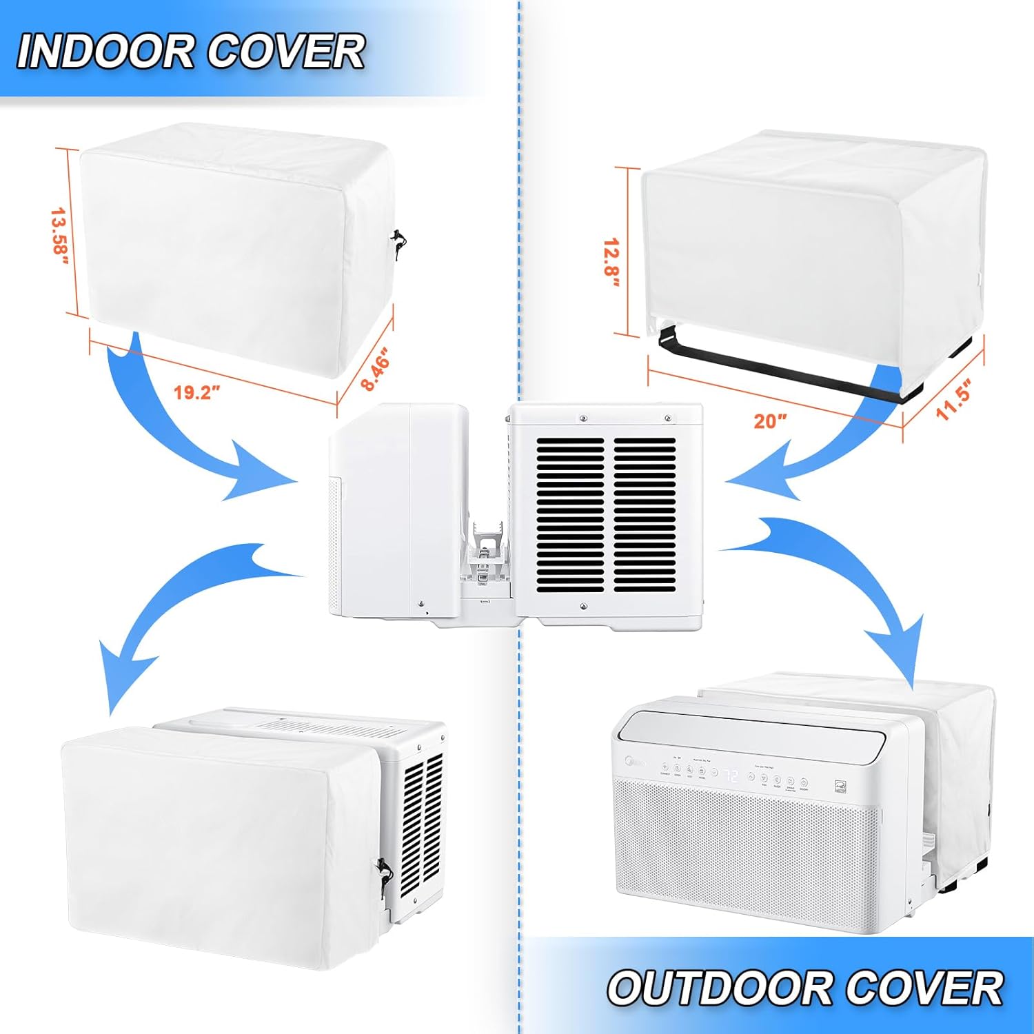 GHRTGR-600D Outdoor Air Conditioner Covers and Indoor Air Conditioner ...