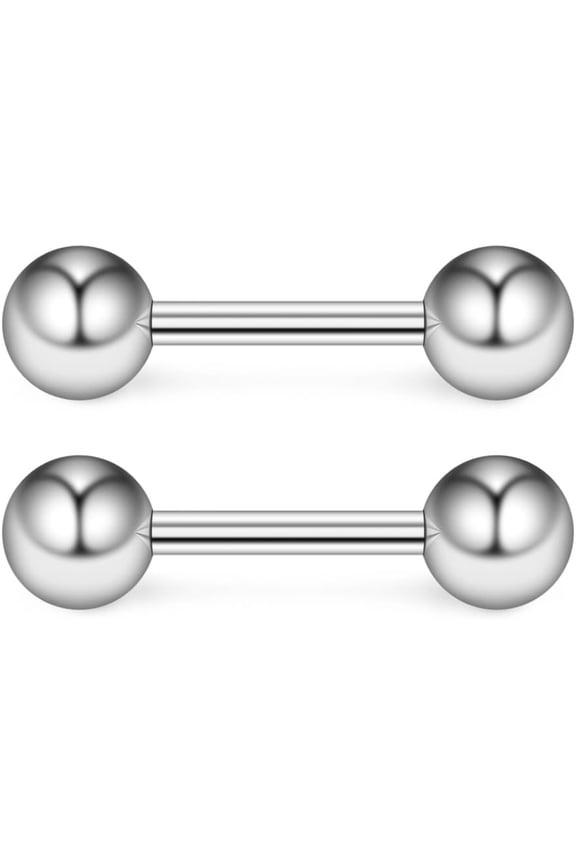 GHRTGR-6Pairs 20G Mix Color Stainless Steel Polished Ball Barbell Helix Cartilage Tragus Ear Lobe Stud Earring