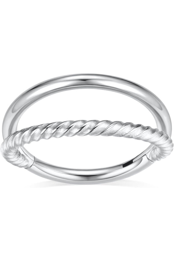 GHRTGR-Conch Jewelry 16 Gauge Earrings Nose Hoops Surgical Steel Septum Ring Nose Rings Hoops for Men Women Daith Earring Cartilage Tragus Rook Ear Lobe Piercing Jewerly