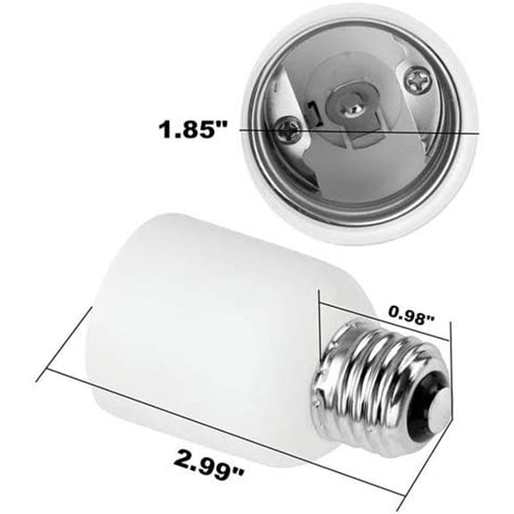 GHRTGR-E26/E27 Medium Edison Screw - E39 Mogul Base Light Bulb Socket Lamp Enlarger Converter Adapter (5pcs/Pack)