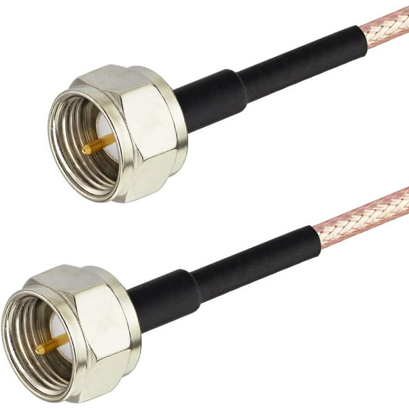GHRTGR-F-Type 75 Ohm 6ft Coax Cable for TV, Modem, Tuner, High-Speed Internet, Wireless Router, Digital TV, Satellite Extension