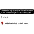 thumbnail image 2 of FREE ZONE - 60-Piece 1/2-Inch Drive Socket Holder. Australia 2 of 9