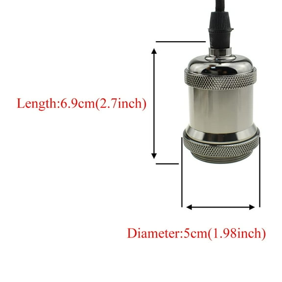 GHRTGR-Hahiyo E26 E27 Lamp Socket Screw in Mount Light Socket Bulb Holder Fixture Easy Wire Tighten Down Twist Aluminum Heat Resistant for Decor Table Electrical Circuit Assorted Total 1pieces Pearl