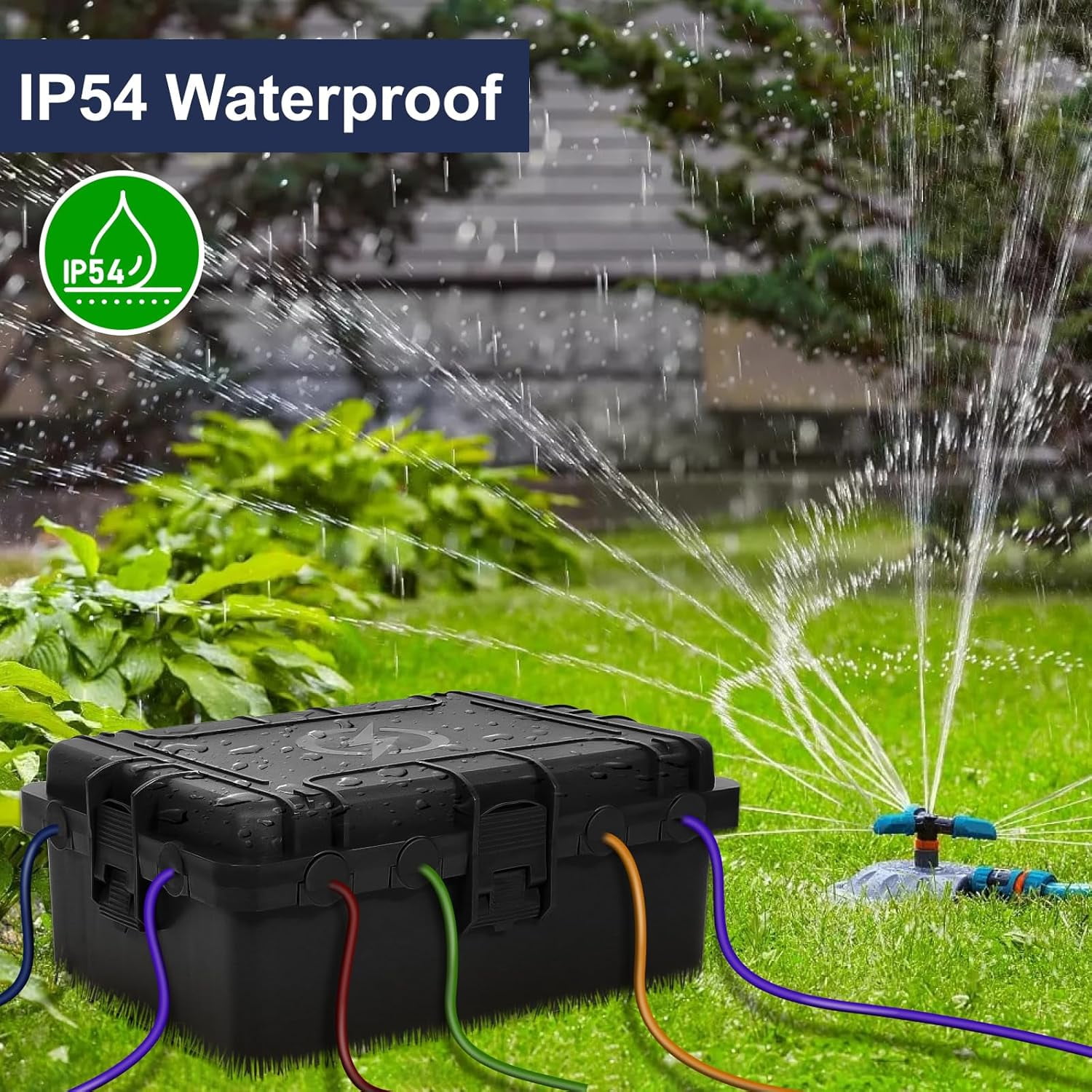 Large Outdoor Electrical Box Ip54 Waterproof Extension Cord Cover...