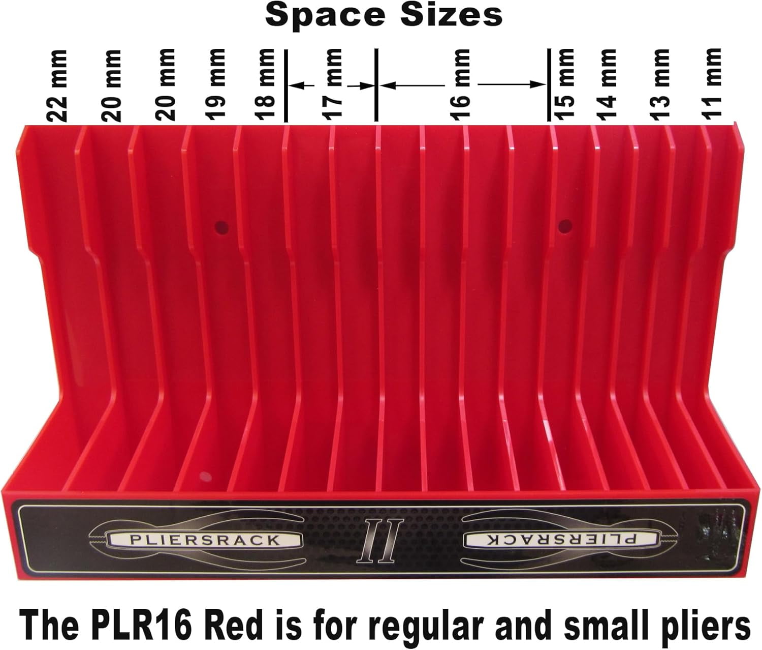 GHRTGR-PLR16 Red Pliers Rack mounts on your peg board, or fits in your ...