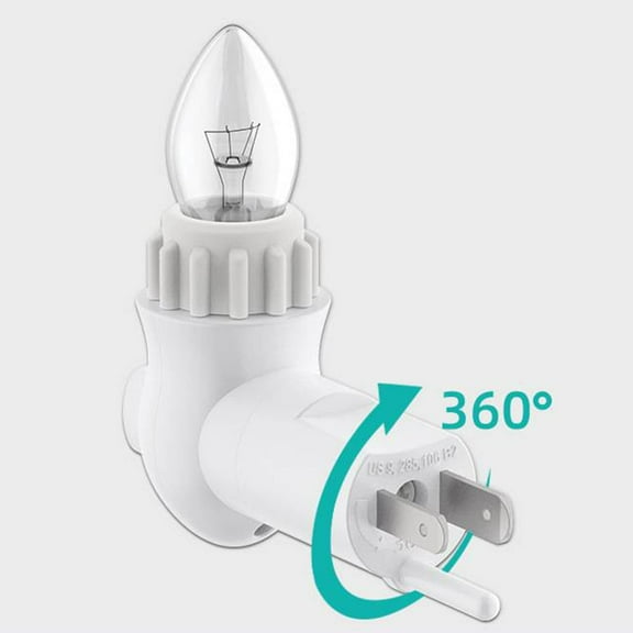 GHRTGR-Plug in Night Light Module,Night Light Plug with ON/Off Switch,E12 Base Socket Night Light for Himalayan Crystal Salt Night Light,Wall Light(with Waterproof Gear)