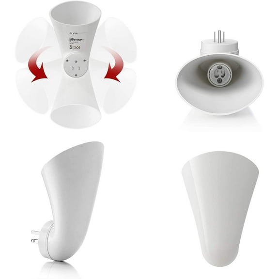 GHRTGR-Plugin GU10 Spotlight Uplighter Wall Sconce Wash Light Plug Socket Outlet Uplight Lamp - NO LED Bulb Included