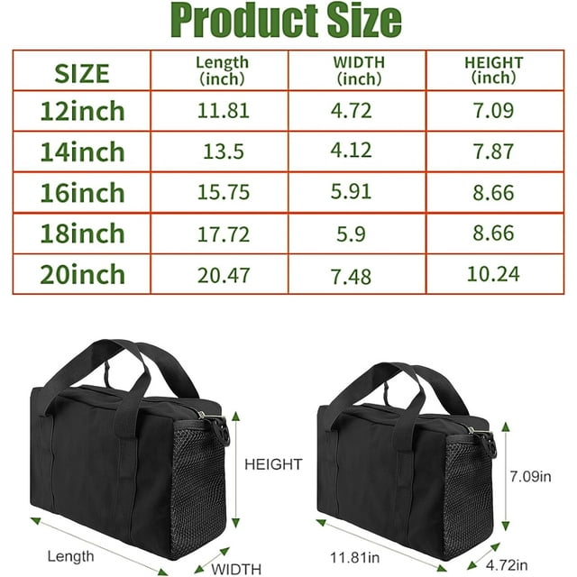 GHRTGRSmall Tool Bag,Large Capacity Tool Bags for Men,Tool Organizer