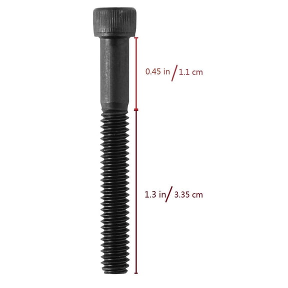 GHRTGR-Socket Head Cap Screw, 1/4-20 x 1-3/4", Alloy Steel, Black Oxide, Hex Socket Coarse Thread, 1/4 inch Hexagonal Allen Bolt, Length: 1-3/4 inch, Full Thread (Quantity: 20)