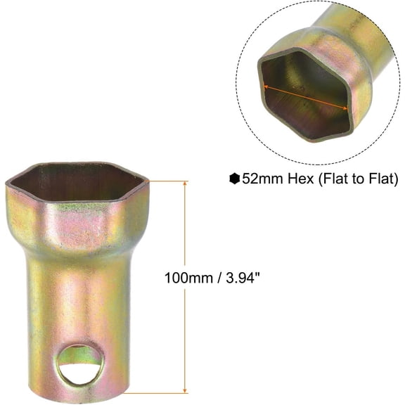 GHRTGR-Spindle Nut Socket 52mm 6 Point Wheel Bearing Locknut Socket