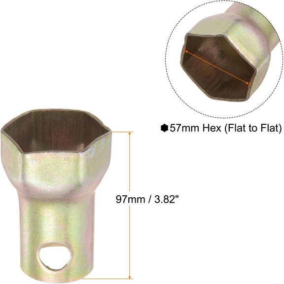 GHRTGR-Spindle Nut Socket 57mm 6 Point Wheel Bearing Locknut Socket