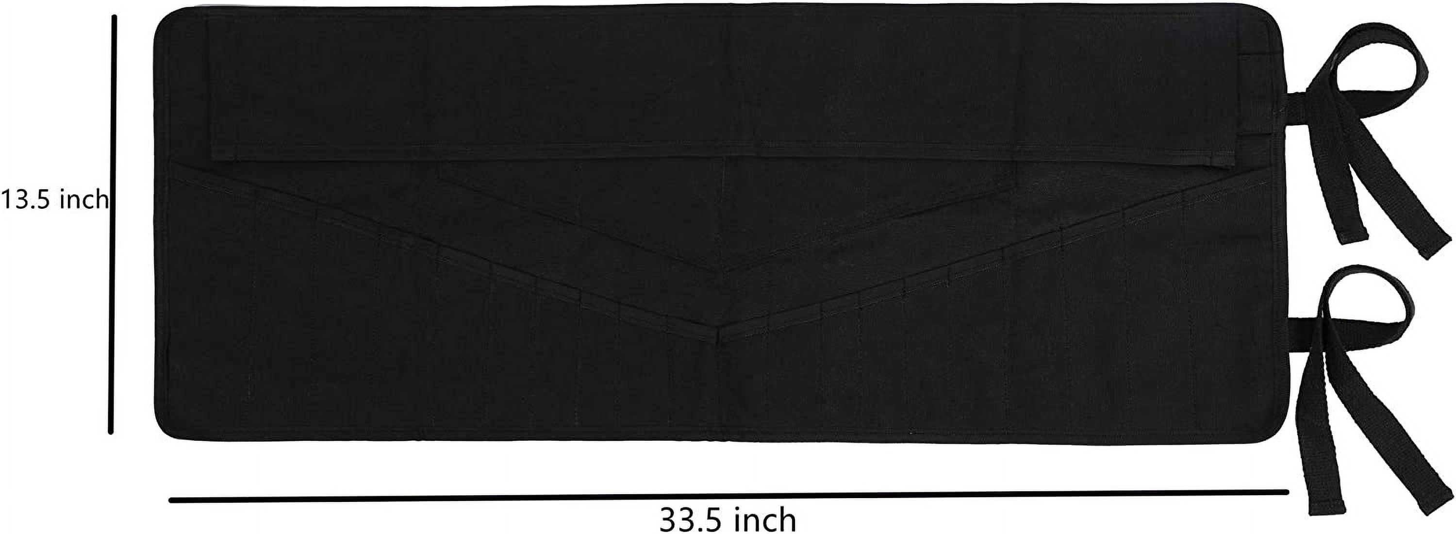 Tool Roll Up Pouch, Tool Storage Roll Con Bolsillos Con Cremallera De Latón, Heavy Duty 16oz Waxed Canvas Wrench Roll (60 Cm X 25 Cm) - Organizador De Herramientas Para Mecánicos Trucker