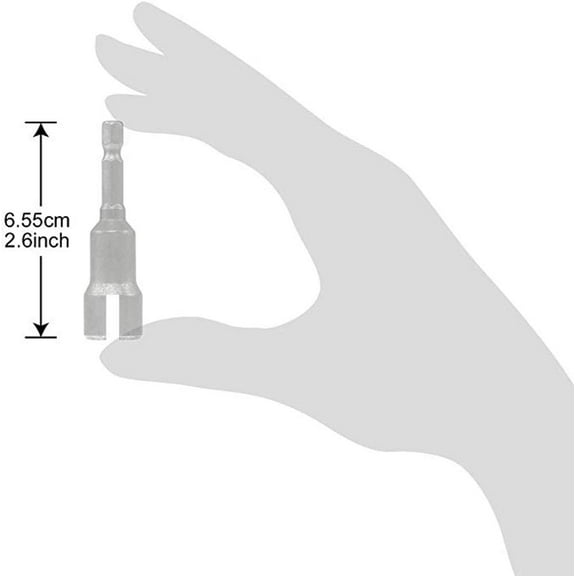 GHRTGR-Wing Nut Driver, 2 Pack, Power Wing Nut Drill Bit Socket Tool with 1/4 Quick Connect Hex Shank, for Panel Wing Nuts, Screws Eye C Hook