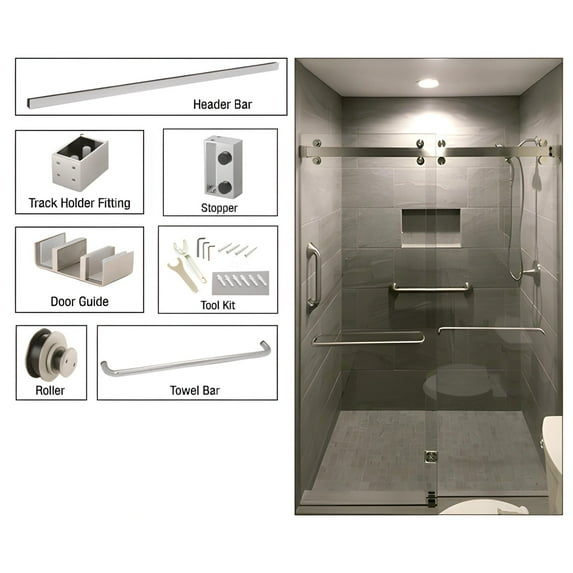 GHS-0041A - SQ Double Bar Bypass Sliding System