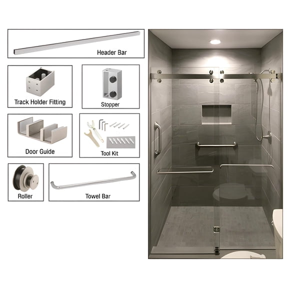 GHS-0041A - SQ Double Bar Bypass Sliding System