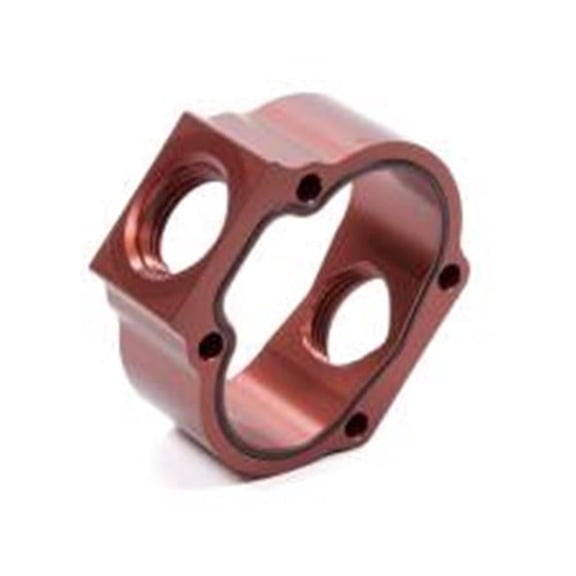 GHS-021 1.37 in. 12 AN Aluminum Systems Gear Body Oil Pump Body, Red Anodize