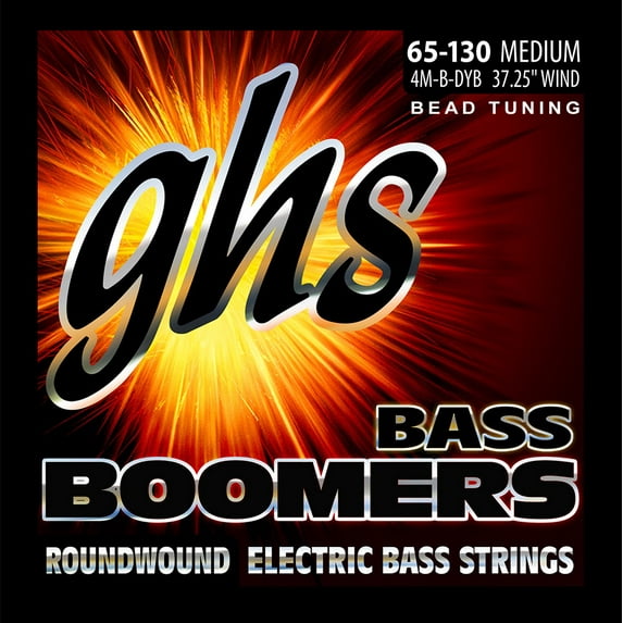 GHS Bass Guitar Strings Boomers 65-130 Bead Tuning Medium
