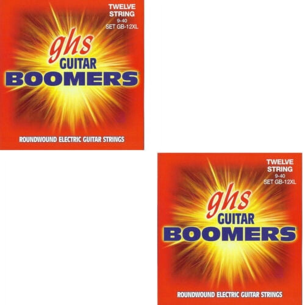 GHS Boomers Guitar Strings 2 Pack 12 String Electric Extra Light Roundwound 9 40