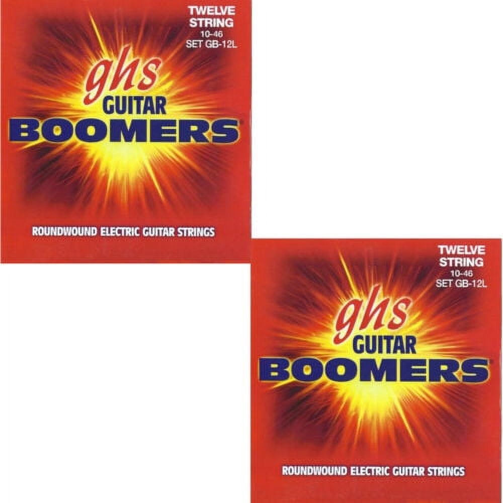 GHS Boomers Guitar Strings 2-Pack 12-String Electric Light Roundwound 10-46