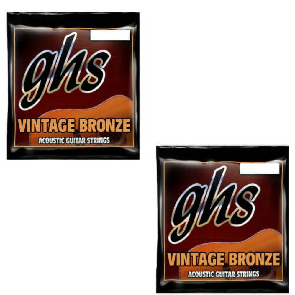 GHS Guitar Strings 2-Pack Acoustic 12-String Light 11-48 Vintage Bronze
