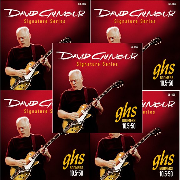 GHS Guitar Strings 5-Pack David Gilmour SIgnature Red Set 10.5-50
