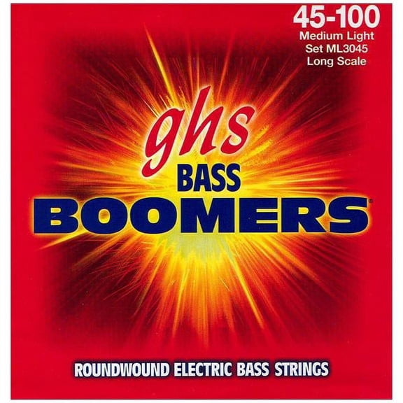 GHS Medium Light Bass Boomers ML3045 45-100