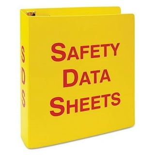 GHS SDS Binder, 3 Rings, 2.5 GHS SDS Binder, 3 Rings, 2.5