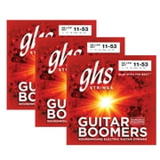 GHS STRINGS - GUITAR BOOMERS - GB-LOW 3 SETS - 011-053 - LOW TUNED - ELECTRIC GUITAR STRINGS