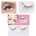 thumbnail image 1 of GHSOHS 1 Pair Eyelashes Diy Eyelash Extension Lash Clusters Glue Bonded C Curling Natural Single Eyelashes Thin False Eyelashes Soft Lash Extension, 1 of 5