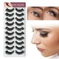 thumbnail image 1 of GHSOHS 10 Pairs Eyelashes 3d False Eyelashes Long Soft Natural Curling Thick Manga Lash Clusters Natural Look False Eyelashes Lash Extension, 1 of 9