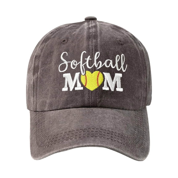 GHSOHS Baseball Cap Sun Hats Breathable Headbands Women Baseball Cap Embroidered Softball Mom Love Embroidered Baseball Hats Washed Baseball Cap Casual Outdoor Breathable Visors Unisex Trucker Hat Co