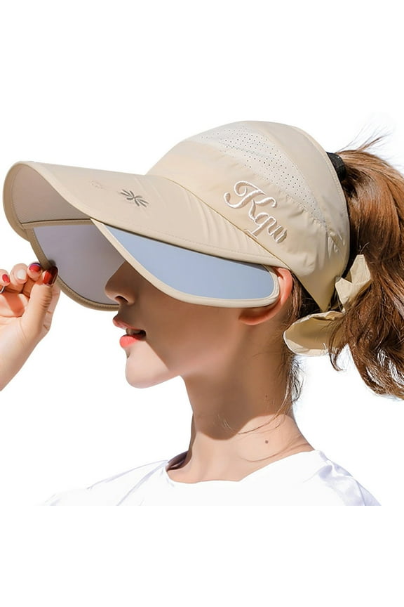 Baseball Cap Vintage Fedoras Packable Ball Cap Low Profile Hat Sun Hat with Ponytail Hole for Women Wide Brim UV Protection Bike Running Sun Hats Adjustable Breathable Baseball Hats Visors Bei