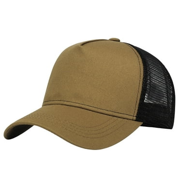 GHSOHS Baseball Cap Visors Solid Visors Cute Hats for Women Basic Solid Light Board Breathable Baseball Cap Summer Sunshade Net Hat Unisex Adjustable Bucket Hats Visors Trucker Hat Khaki Trucker Hats