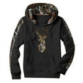 thumbnail image 1 of GHSOHS Camo Hoodies for Men Christmas Deer Print Patchwork Long Sleeve Hooded Sweatshirt Casual Sports Pullover Fall Winter Tops (M,Black), 1 of 4