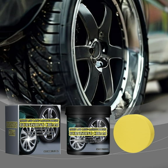 GHSOHS Car Tire Retreading Paste Car Tire Shine Tire Coating Polish and Cleaner Paste Car Wax Wheel Cleaner for Motorcycle Bike Rust Removal Cleaner