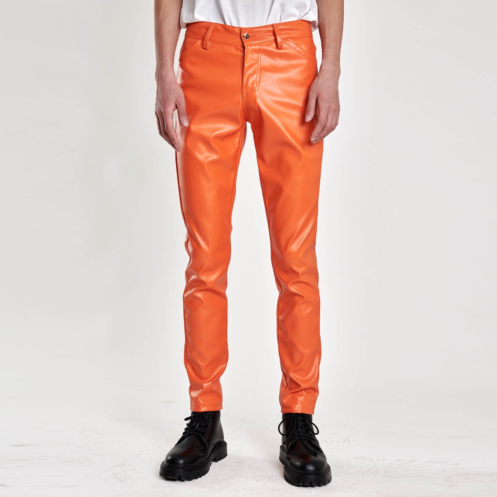 パンツ tightbooth 21ss baggy slacks orange Aloohaidyvio Wide Leg Dress Pants Women's High Waisted