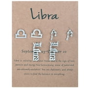 GHSOHS Cartilage Earring Three Pairs Of Constellation Zodiacs Layer Earings 12 Constellation Exquisite Letter Old-English Zodiacs Sign Jewelry Birthday Gift Silver Studs Fashion Earings Ear Ring