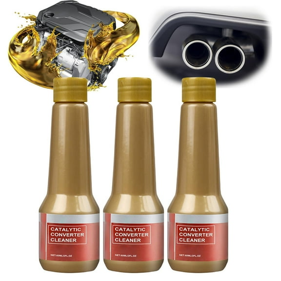 GHSOHS Catalytic Converter Cleaner Pass Emissions Test Cleans Catalytic Fuel System Cleaner for Gasoline Engines Engine Combustion Cleaner 60ml