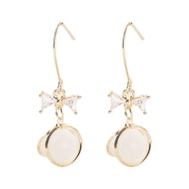 GHSOHS Clip On Earrings Diamond Stud Earrings Women's Simple Earrings Fashion Temperament Earrings Gold Earrings Party Jewelry Gift Fashion Earings Ear Ring