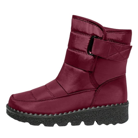 GHSOHS Cowboy Boots for Women Pointed Toe Boots Ankle Boots Shoes Cowboy Boots Shoes Flat Boots Comfortable Soft Soled Snow Boots Fashion Warmth Winter Velvet Snow Boots Western Cowgirl Boots,Size 41