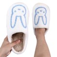 thumbnail image 1 of GHSOHS Cute Bunny House Slippers for Women Indoor Outdoor Warm Flat Bottom Home Shoes Kawaii Rabbit Cartoon Comfy Soft Fuzzy Slippers, 1 of 9